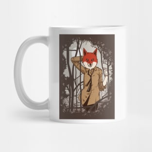 Fox Shirt - Animal Lover Gift - Fox Art - Animal in Suit Mug